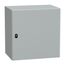 Wall Mounted Steel Enclosure, Spacial S3D, Plain Door, no Mounting Plate, 600x600x400mm, LP66, IK10