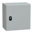 Wall Mounted Steel Electrical Enclosure, Spacial S3DC, Plain Door, no Mounting Plate, 300x300x200mm, LP66, IK10