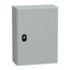 Wall Mounted Steel Electrical Enclosure, Spacial S3DC, Plain Door, no Mounting Plate, 400x300x150mm, LP66, IK10