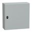 Wall Mounted Steel Electrical Enclosure, Spacial S3DC, Plain Door, no Mounting Plate, 500x500x200mm, LP66, IK10