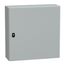Wall Mounted Steel Electrical Enclosure, Spacial S3DC, Plain Door, no Mounting Plate, 600x600x200mm, LP66, IK10