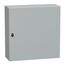 Wall Mounted Steel Electrical Enclosure, Spacial S3DC, Plain Door, no Mounting Plate, 800x800x300mm, LP66, IK10