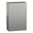 Wall Mounted Electrical Enclosure, Spacial S3x, Stainless Steel 304L, Plain Door, 600x400x200mm, LP66