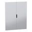Double Plain Door, PanelSet SFN, Spacial SM, for Electrical Enclosure H2000xw1600mm