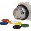 30mm Mounting Hole Dia. Round Nonilluminated Push-Button Switch (White), 9001AB1
