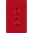 Claro 20A Dual Dimming, Tamper Resistant Duplex Receptacle, Decorator Outlet, Satin Finish, Hot,