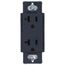 Claro 20A Duplex Receptacle, Satin (Deep Sea)