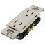 Claro 15A Tamper-Resistant Duplex Receptacle, Satin (Biscuit)