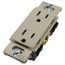 Claro 15A Tamper-Resistant Duplex Receptacle, Satin  (Clay)