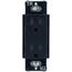 Claro 15A Tamper-Resistant Duplex Receptacle, Satin  (Deep Sea)