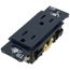 Claro 15A Tamper-Resistant Duplex Receptacle, Satin  (Deep Sea)