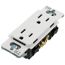 Claro 15A Tamper-Resistant Duplex Receptacle, Satin  (Glacier White)