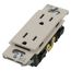 Claro 15A Tamper-Resistant Duplex Receptacle, Satin  (Pumice)