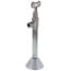 1/2" Nom. Sweat x 3/8" O.D. Compr. Angle Stop Valve w/ 5" Sweat Extension, Key & Bell Escutcheon (Chrome)