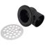 2" ABS Round Side Outlet Shower Drain (Stainless Steel)