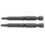1/4" #1 Square Head Chuck Driver Insert Bit, 2-1/2" Long (Pack of 2)