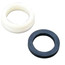 15/16" Male x 55/64" Male Thread White Aerator Adaptor w/ Washer