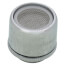 Slotless Chrome Male Thread Faucet Aerator for Chicago Faucet w/ Washer, 2.2 GPM