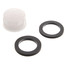 White Faucet Aerator Insert w/ 2 Washers, 2.2 GPM