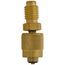 1/4" Female Flare Swivel x 1/2" Acme Male Coupler, Depressor Tip & Seal