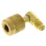 90° 1/4" Female Flare Retainer x 1/4" Male Flare Hose Gas Retaining Coupler