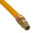 1/2" ID (5/8" OD) Coated Corrugated Stainless Steel Gas Connector 1/2" MIP x MIP (24" Length)