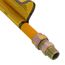 1/2" ID (5/8" OD) Coated Corrugated Stainless Steel Gas Connector 1/2" MIP x MIP (24" Length)