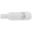 1/2" PVC Sch. 40 Short Repair Coupling (Spig x Soc - PVC White with EPDM O-ring)