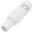 1/2" PVC Sch. 40 Short Repair Coupling (Spig x Soc - PVC White with EPDM O-ring)
