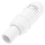 3/4" PVC Sch. 40 Short Repair Coupling (Spig x Soc - PVC White with EPDM O-ring)