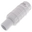 1" PVC Sch. 40 Short Repair Coupling (Spig x Soc - PVC White with EPDM O-ring)