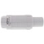 1-1/4" PVC Sch. 40 Short Repair Coupling (Spig x Soc - PVC White with EPDM O-ring)