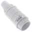 1-1/4" PVC Sch. 40 Short Repair Coupling (Spig x Soc - PVC White with EPDM O-ring)