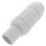 1-1/4" PVC Sch. 40 Short Repair Coupling (Spig x Soc - PVC White with EPDM O-ring)