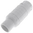 1-1/2" PVC Sch. 40 Short Repair Coupling (Spig x Soc - PVC White with EPDM O-ring)