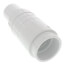 2" PVC Sch. 40 Short Repair Coupling (Spig x Soc - PVC White with EPDM O-ring)