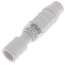 1/2" PVC Sch. 40 Short Repair Coupling (Soc x Soc - PVC White with EPDM O-ring)