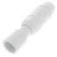 3/4" PVC Sch. 40 Short Repair Coupling (Soc x Soc - PVC White with EPDM O-ring)