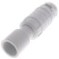 1" PVC Sch. 40 Short Repair Coupling (Soc x Soc - PVC White with EPDM O-ring)