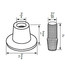 3/4" IPS Chrome-Plated Zinc Escutcheon (2-3/4" OD) with Nipple (Universal Fit), SH1707