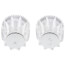 Price Pfister Old Style Windsor Faucet Handles for Lav/Kitchen, Pair (Clear/Chrome), SH2751