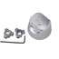 Universal Medium Canopy Handles for Lav/Kitchen/Tub/Shower, Pair (Chrome), SH3477