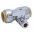 3/4" SharkBite x 3/4" SharkBite x 3/8" Compression Tee Stop (Lead Free), 24986A