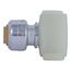 1/4" (3/8" OD) x 7/8" SharkBite Ballcock Toilet Reducing Connector (Lead Free), U3531LFA