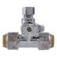1/2" Sharkbite Max x 1/2" Sharkbite Max x 3/8" Compression Tee Stop (Lead Free)