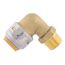 1/2" X 3/8" SharkBite Max MNPT Dishwasher Elbow (Lead Free), UR281A