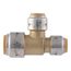 3/4" x 1/2" x 1/2" SharkBite Max Reducing Tee (Lead Free), UR454A