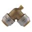 3/4" SharkBite Max 90-Degree Elbow with 1/8" NPSM Thread Drain/Vent (Lead Free), UR5256A
