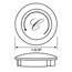 1-5/16" Clear Hot/Cold Handle Cap for Delta Faucets (Pair), SHD0254