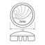 1-1/2" Clear New Style Handle Cap for Delta Faucets, SHD0555D